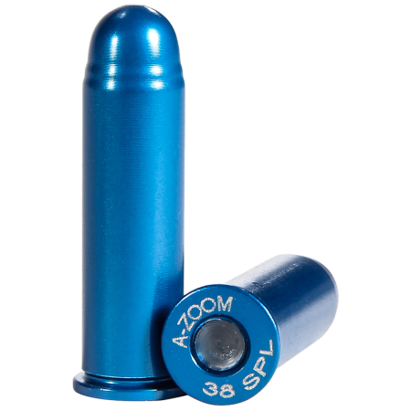 A-Zoom 38 Special Blue Revolver Snap Caps 12-Pack