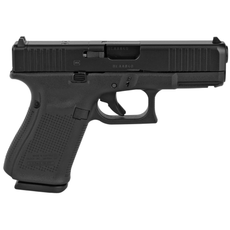 Glock G19 Gen5 MOS 9mm Compact 10+1 Pistol Black Polyme