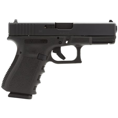 Glock G19 Gen3 Compact 9mm 15+1 4.02" Black Barrel, Rail Grip