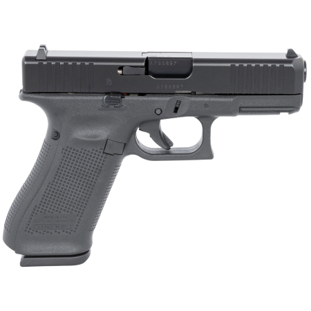 Glock G45 Gen5 9mm Pistol | 17+1, Black nDLC Slide, Ambidextrous