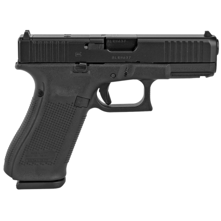 Glock G45 Gen5 MOS 9mm Pistol | 17+1, Black nDLC Slide, Ambidextrous
