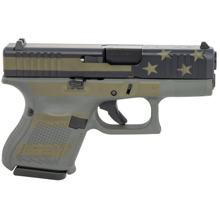 Glock G26 Gen5 Sub-Compact 9mm 10+1 Black Barrel Operator Flag