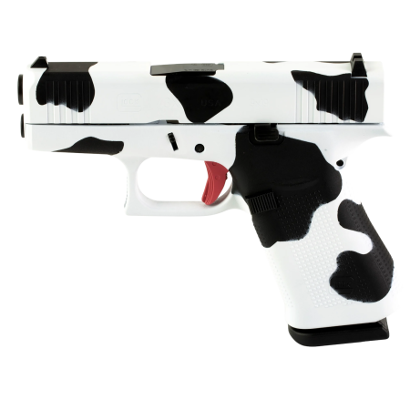 Glock G43X Sub-Compact 9mm Luger 10+1 Cow Print Cerakote Frame