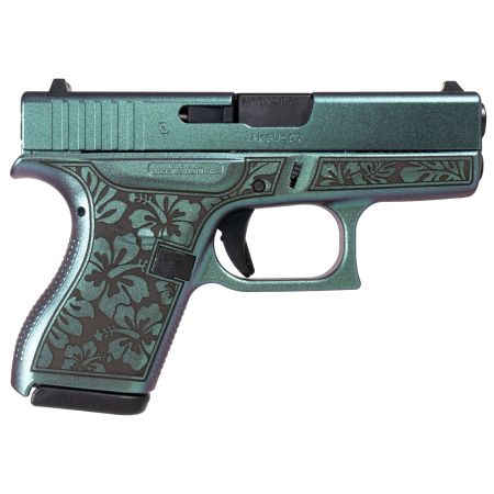  Glock G42 Gen3 Sub-Compact 380 ACP 6+1 Mako Green Cerakote Frame