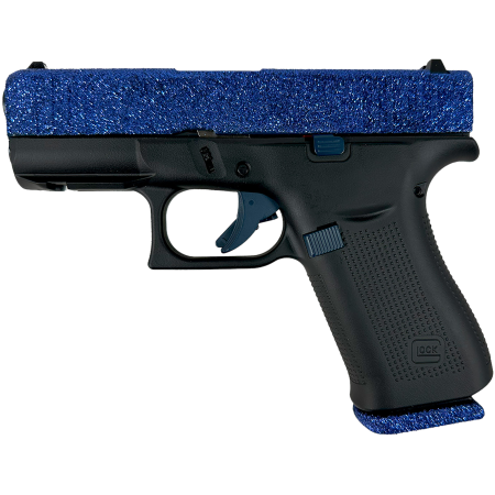 Glock G43X Sub-Compact 9mm Luger 10+1 Navy Blue Glitter Slide