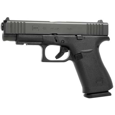 Glock G48 Slim Compact 9mm 10+1 4.17" Black GMB Barrel, Beavertail