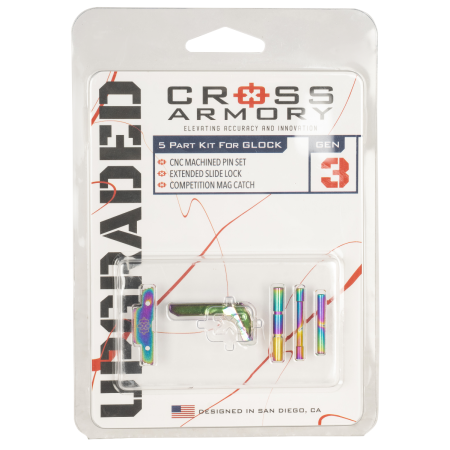 Cross Armory 3-Piece Upgrade Kit P80 Gen1-3 Rainbow Color