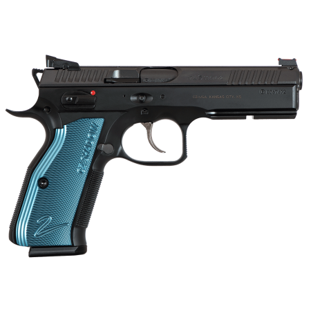 CZ-USA Shadow 2 SA/DA 9mm 17+1 Black Blue Grip Rail