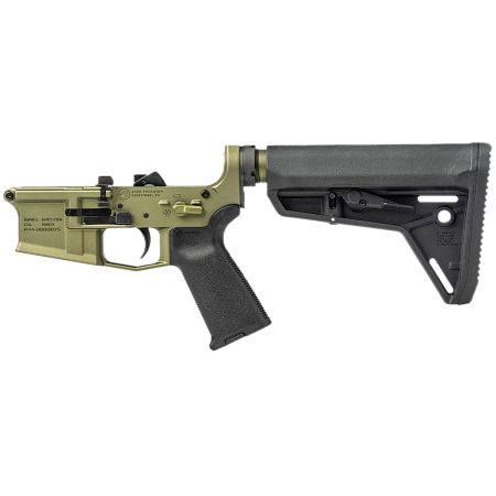 Aero Precision Complete Lower Receiver M4E1 OD Green Anodized with Magpul SL Stock and MOE Grip