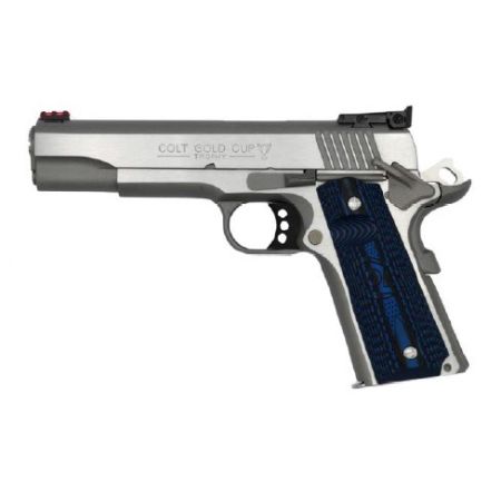 Colt Gold Cup Lite 45 ACP 5 Inch Stainless G10 Grips Adjustable Sights