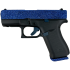 Glock G43X Sub-Compact 9mm Luger 10+1 Navy Blue Glitter Slide