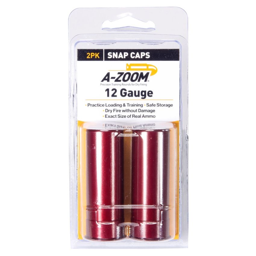  A-Zoom 12 Gauge Shotgun Snap Caps 2-Pack for Dry Fire Training
