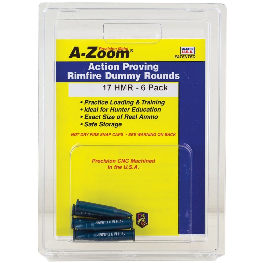 A-Zoom 17HMR Rimfire Action Proving Dummy Rounds 6 Pack