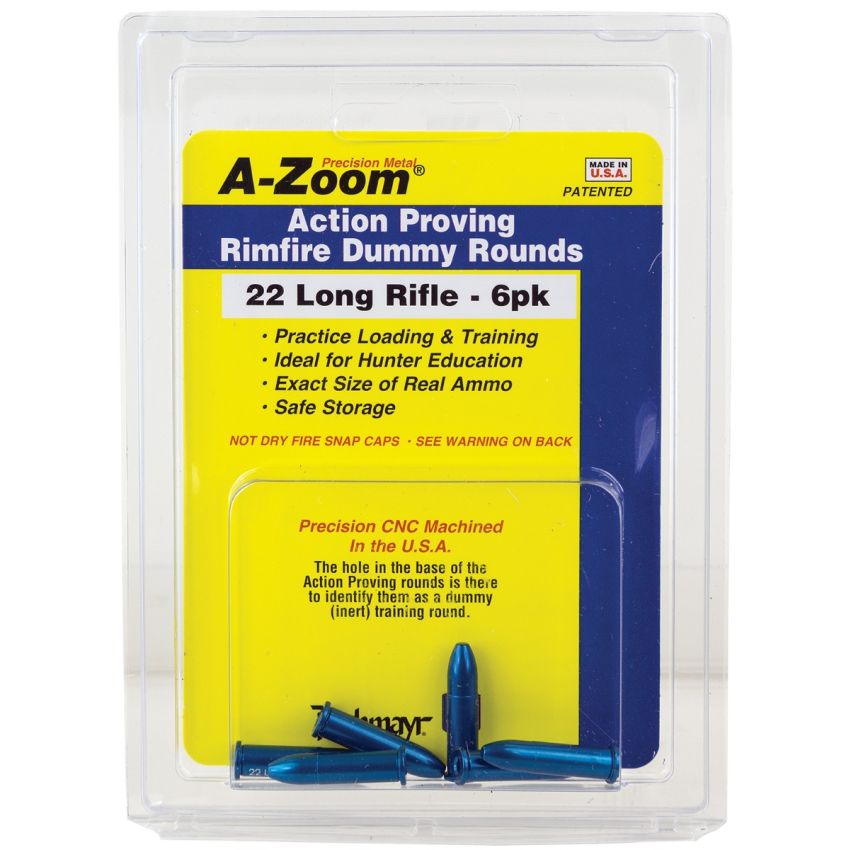 A-Zoom 22LR Rimfire Action Proving Dummy Rounds 6 Pack