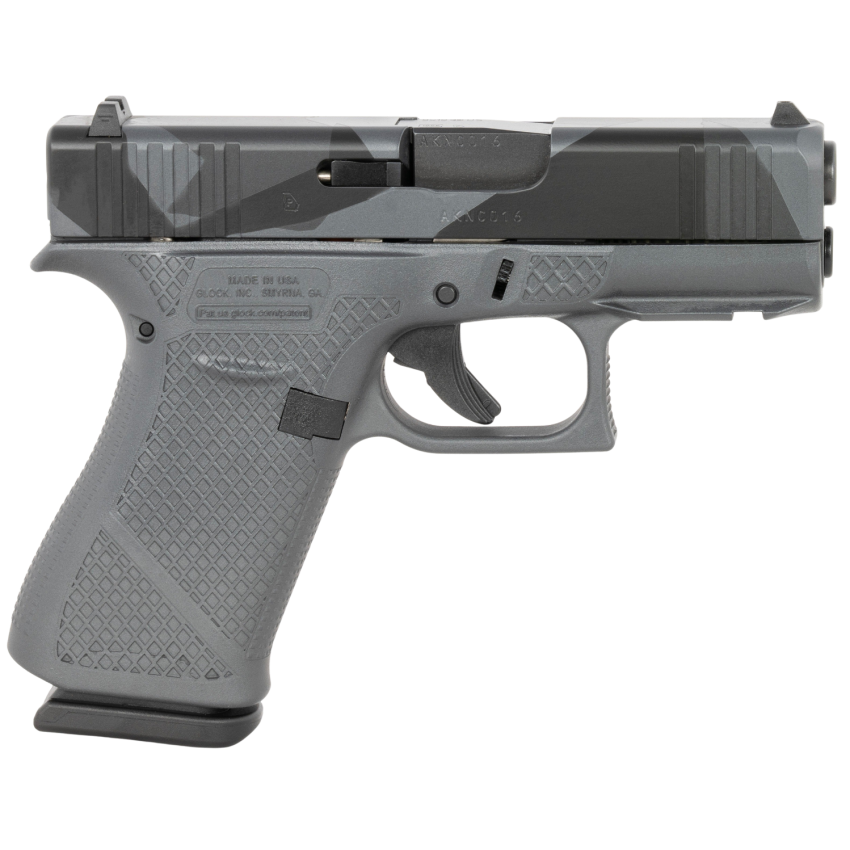 Glock G43X Sub-Compact 9mm 10+1 Urban Dazzle Grey Serrated Slide