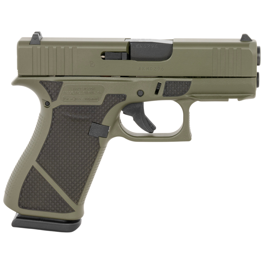 Glock G43X Sub-Compact 9mm Luger 10+1 OD Green Diamond Stippling