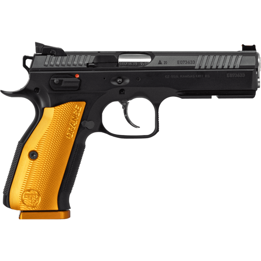 CZ-USA Shadow 2 9mm 17+1 Optic-Ready Black Orange Grip