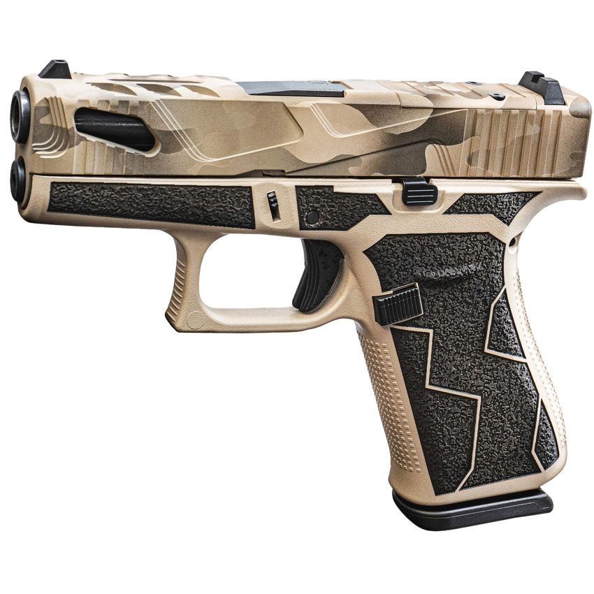 Glock G43X MOS Sub-Compact 9mm Luger 10+1 Tan/Black Cerakote