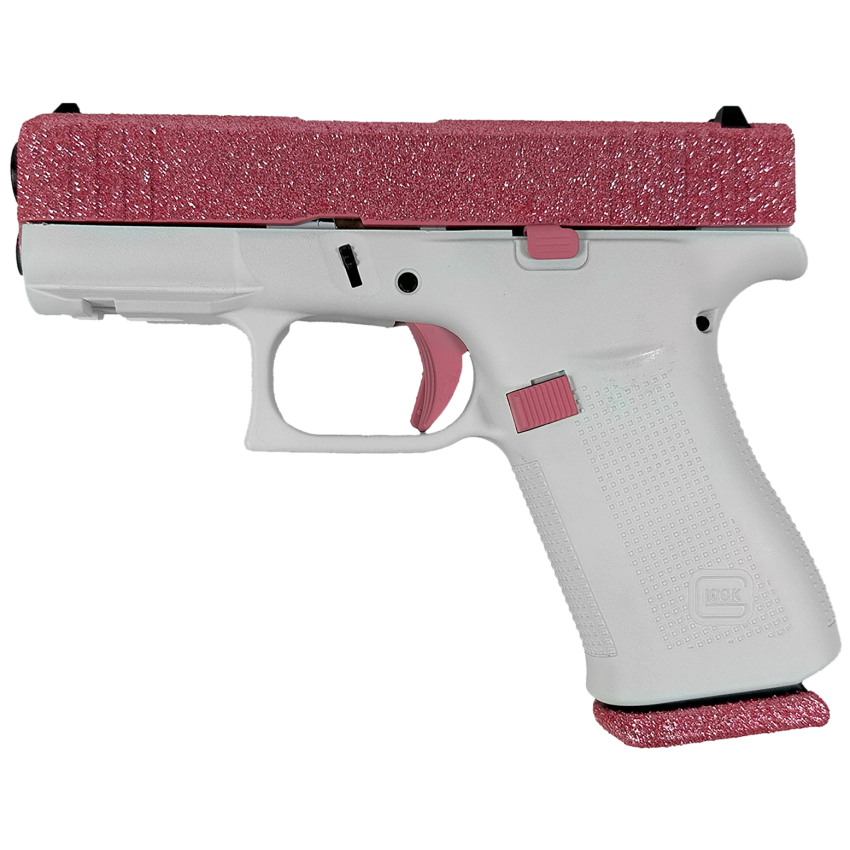 Glock G43X Sub-Compact 9mm Luger 10+1 Bubblegum Cerakote Slide