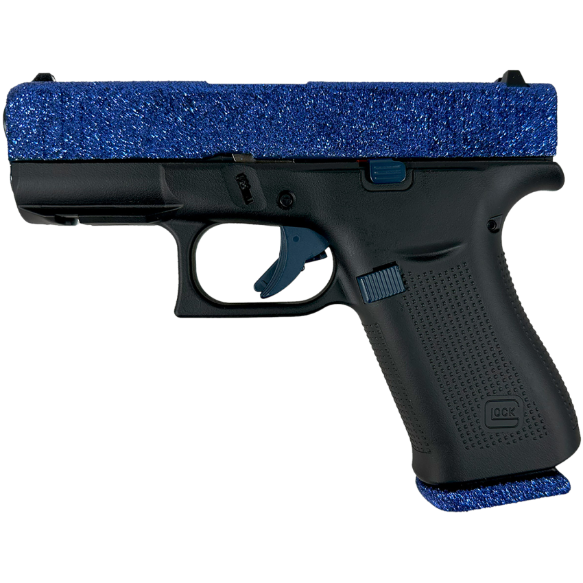 Glock G43X Sub-Compact 9mm Luger 10+1 Navy Blue Glitter Slide