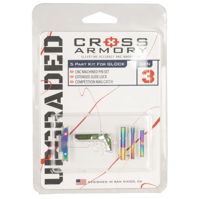 Cross Armory 3-Piece Upgrade Kit P80 Gen1-3 Rainbow Color
