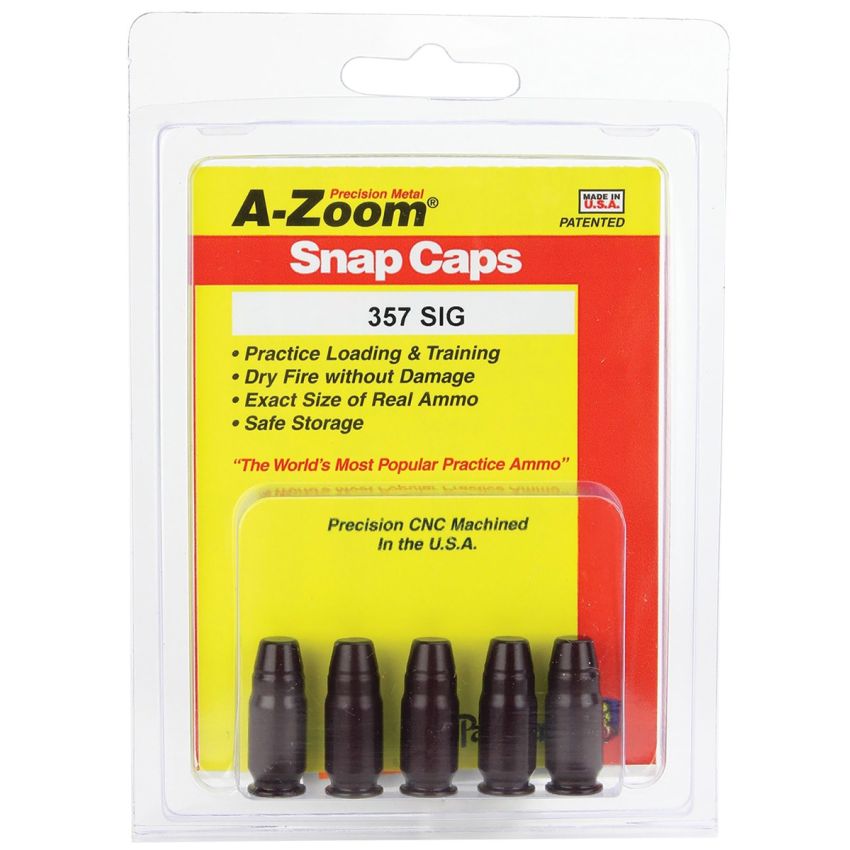 A-Zoom Precision Pistol 357 Sig Ammo 5-Pack for Accurate Shooting