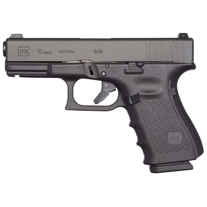 Glock G19 Gen4 9mm 15+1 Compact Pistol Matte Black