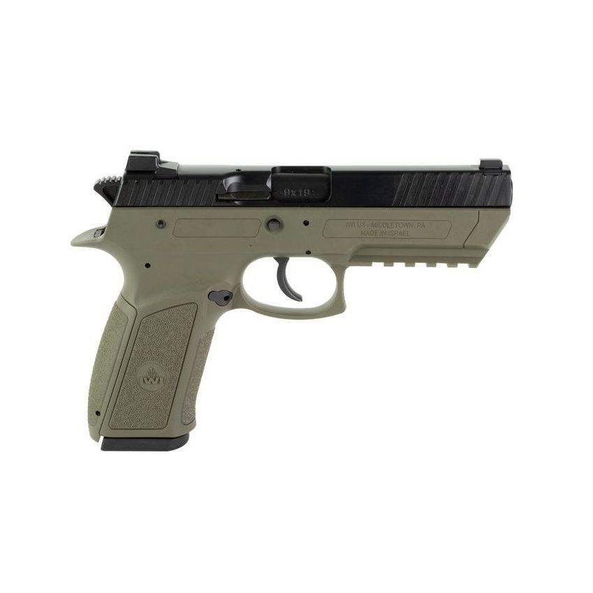 IWI Jericho Enhanced 9mm Pistol ODG Polymer Frame 4.4