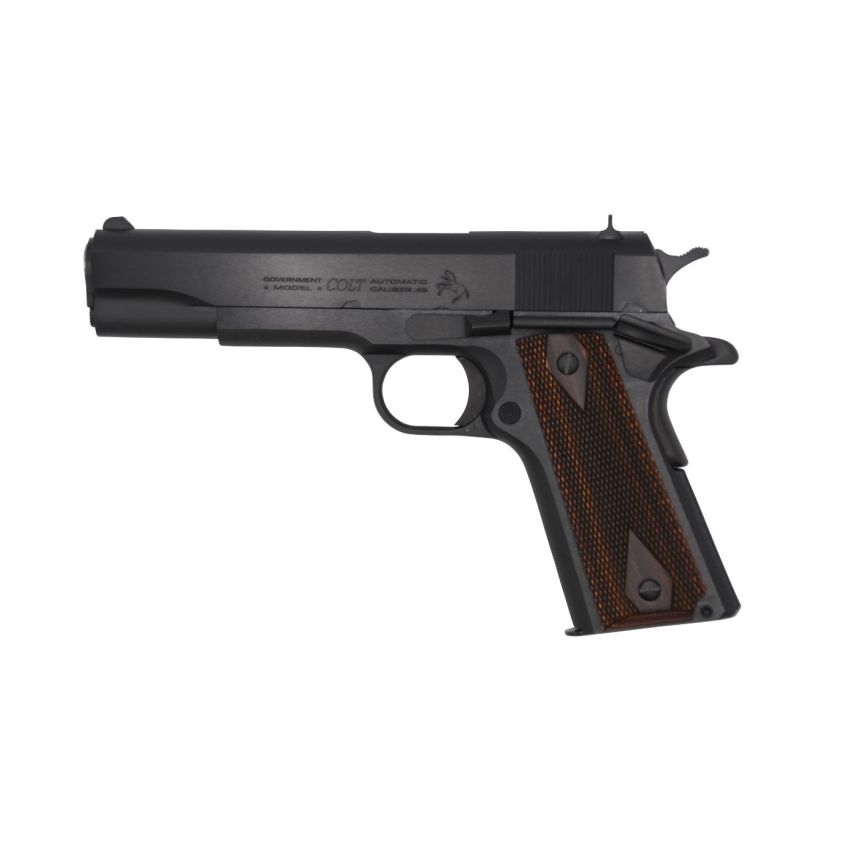Colt Government Classic 45 ACP 5 Inch Blued Wood Grip Pistol