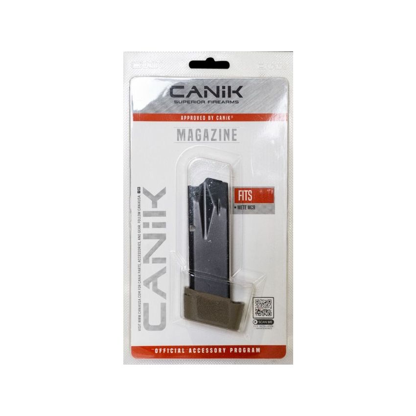 CANIK MC9 9mm 15-Round Full Extension FDE Magazine