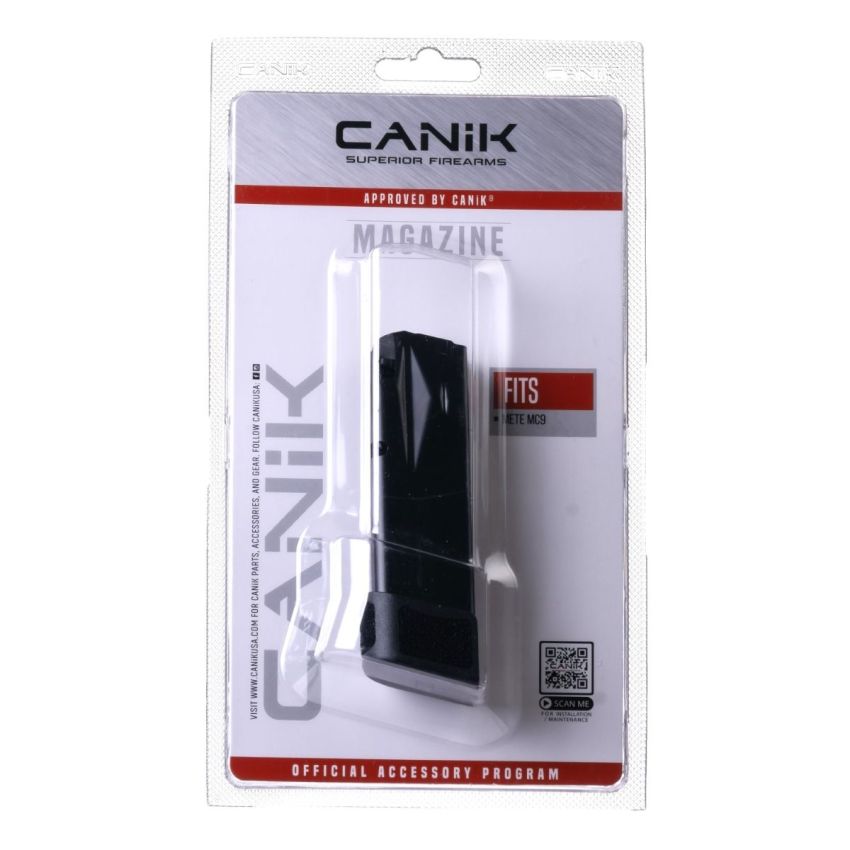 CANIK MC9 Magazine 9mm 15-Round Black Pistol Mag