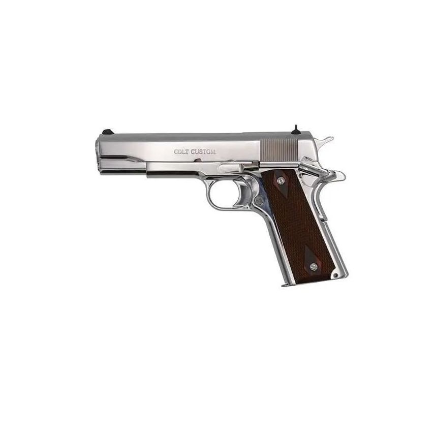 Colt Government 38 Super 5 Inch Polished Stainless Pistol