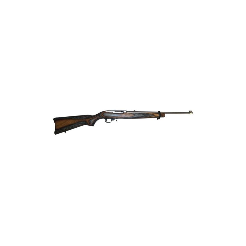 Ruger 10/22 Carbine 22LR Stainless Black Brown Laminate Stock