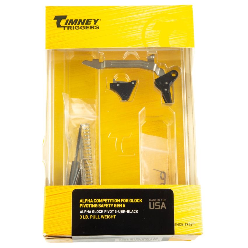 Timney Ultimate Builders Kit Pivot Trigger 25 to 3 LB Pull Glock Gen 5 Black