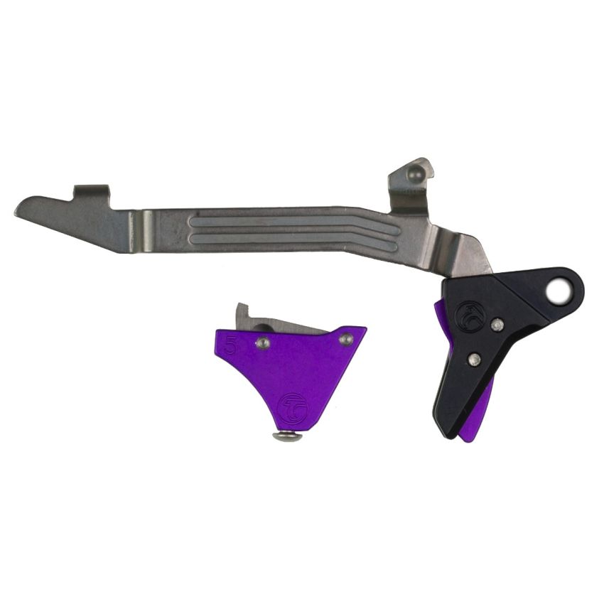 Timney Alpha Competition Trigger Purple Anodized Fits Gen 5 G17 G19 G34