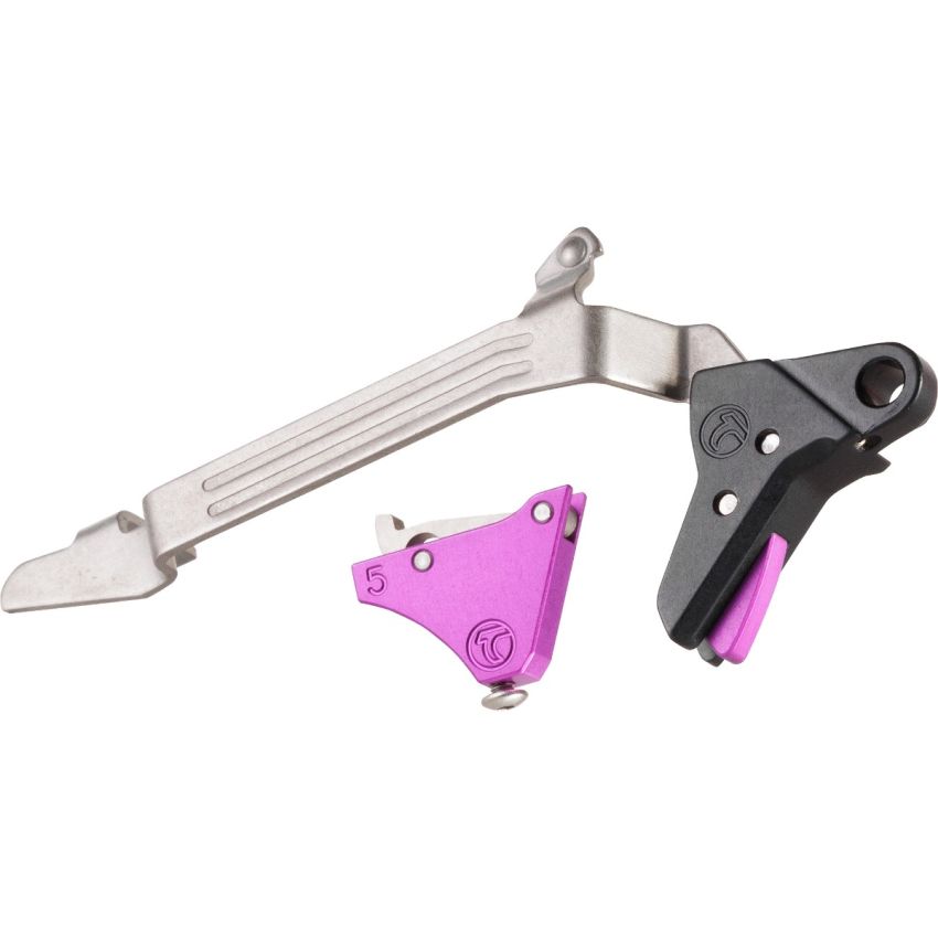 Timney Alpha Competition Trigger Purple Anodized for Glock Gen 5 Models