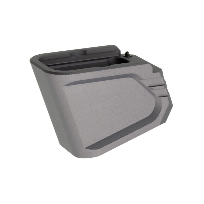 Tyrant CNC Glock 19/23 Mag Extension +5 9MM Gray Anodized