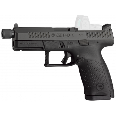 CZ-USA P-10 C Compact 9mm Luger 17+1 4.02" Threaded Barrel Black