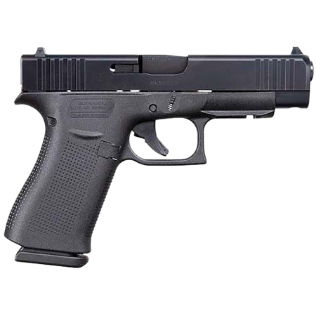 Glock G48 Gen5 Slim Compact 9mm 10+1 4.17" Black Serrated Slide