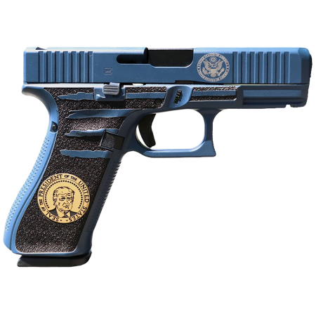 Glock G45 Gen5 Trump 9mm Luger 17+1 Black Barrel Blue Frame
