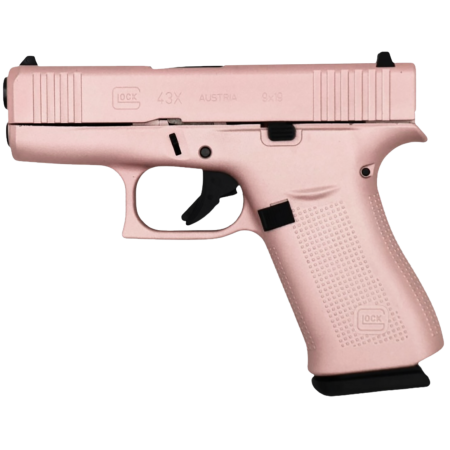Glock G43X Sub-Compact 9mm Luger 10+1 Rose Gold Cerakote Ambidextrous
