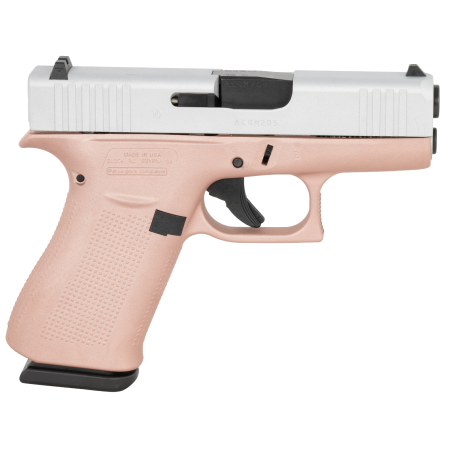 Glock G43 Sub-Compact 9mm Luger 10+1 3.41" Rose Gold Frame