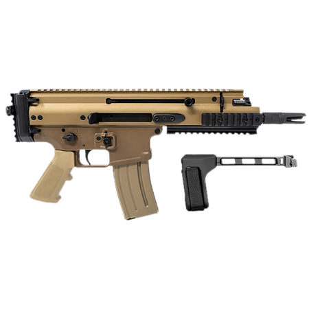 FN SCAR 15P 5.56 NATO FDE Pistol w/ 7.5" Barrel & Brace