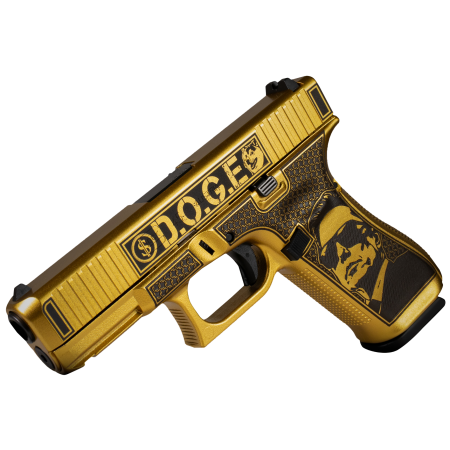 Glock G47 Gen 5 MOS D.O.G.E. Compact 9mm 17+1 4.49" Gold Cerakote