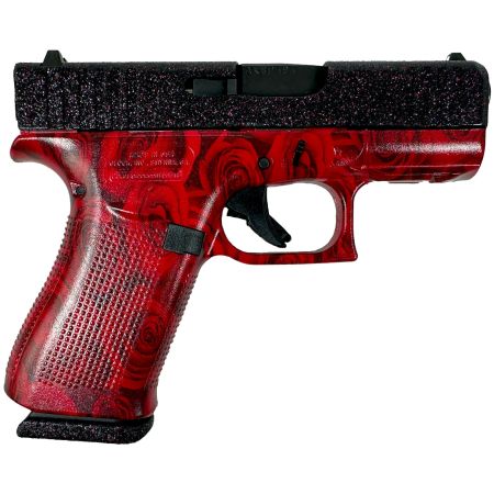 Glock G43X Sub-Compact 9mm Luger 10+1 Red Roses Cerakote Frame
