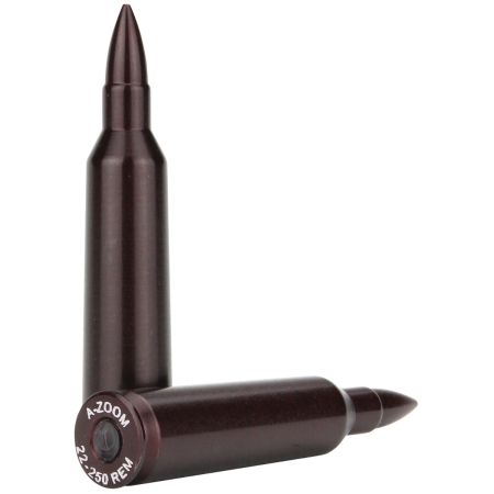 A-Zoom 22-250 Rem Rifle Snap Caps 2-Pack for Dry Fire Training