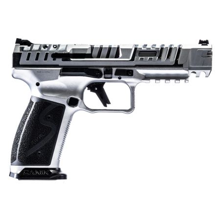 CANIK SFX Rival S 9mm Chrome 5 Inch Steel Frame Pistol