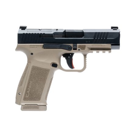 CANIK METE MC9LS 9mm BLK/FDE 17+1 Optics Ready Pistol