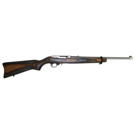Ruger 10/22 Carbine 22LR Stainless Black Brown Laminate Stock