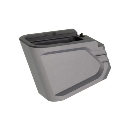 Tyrant CNC Glock 19/23 Mag Extension +5 9MM Gray Anodized